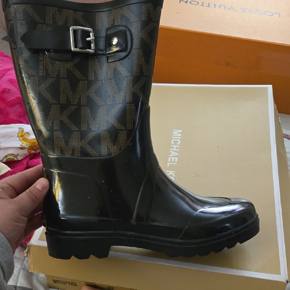 Michael Kors Black Rain Boots